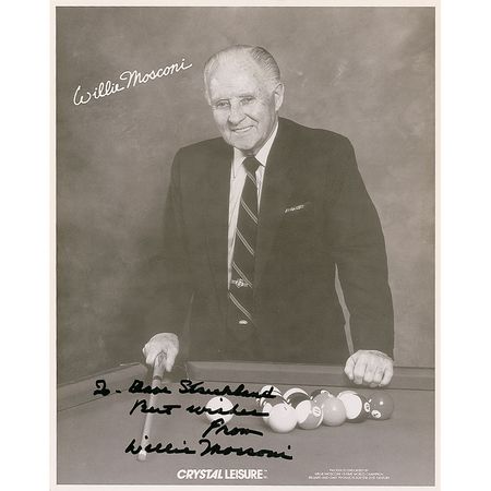 Lot #1374 Billiards: Mosconi and Crane Signed Photographs - Image 1