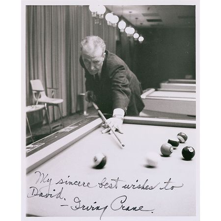 Lot #1374 Billiards: Mosconi and Crane Signed Photographs - Image 2