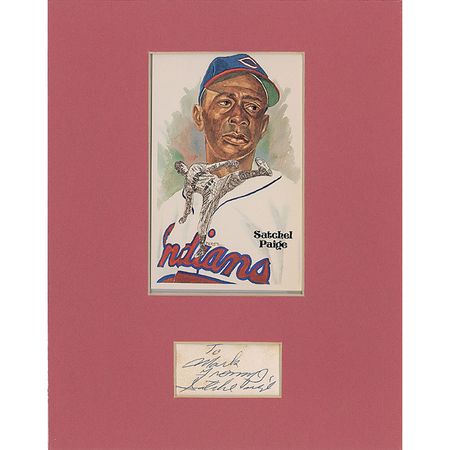 Lot #1474 Satchel Paige Signature - Image 1