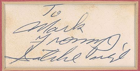 Lot #1474 Satchel Paige Signature - Image 2