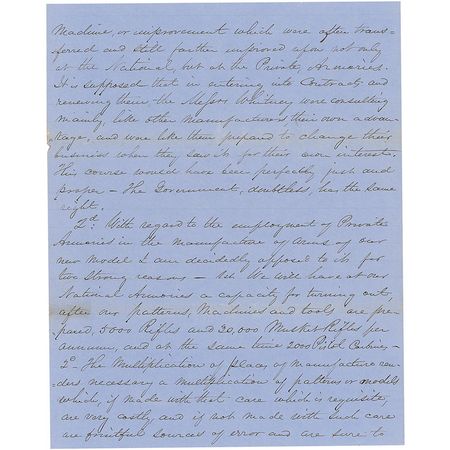 Lot #179 Jefferson Davis: The future Confederate president endorses a report on Whitney’s firearms only five years before Manassas - Image 2
