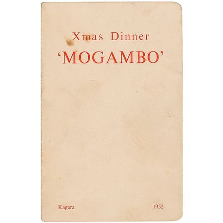 Lot #1033 Mogambo: Gable, Kelly, Gardner, and Sinatra take in Christmas dinner while filming Mogambo - Image 2