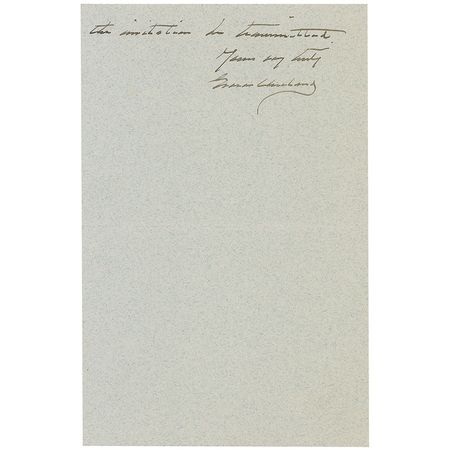 Lot #23 Grover Cleveland Handwritten Letter Signed - Image 2