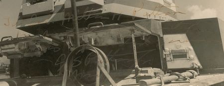 Lot #342 George S. Patton: Patton perched atop a machine gun turret - Image 2