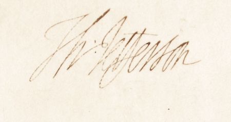 Lot #65 Thomas Jefferson: Impressively displayed ship’s paper for the Brig Neptune - Image 2