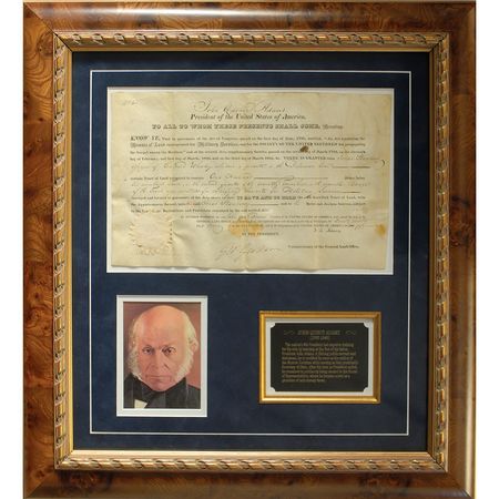 Lot #4 John Quincy Adams Signed Document