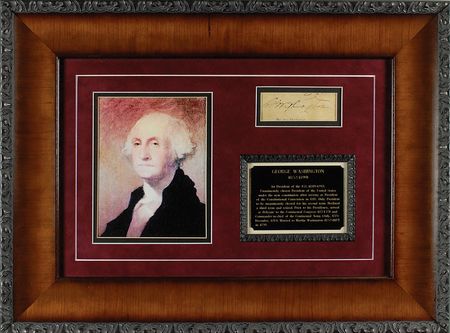 Lot #146 George Washington: A large presidential signature - Image 1