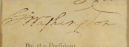 Lot #146 George Washington: A large presidential signature - Image 2
