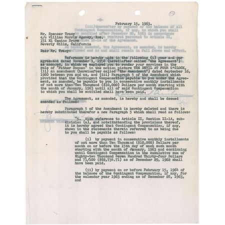 Lot #1078 Spencer Tracy - Image 1