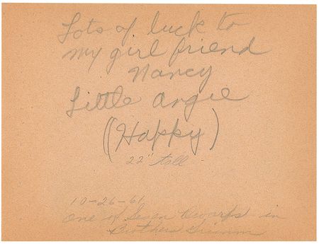 Lot #1004 Joseph Kearns: Extremely scarce signature of “Mr. Wilson,” Joseph Kearns - Image 2