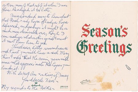 Lot #1083 Edward Van Sloan: Ultra-rare handwritten letter from Dracula?s Van Helsing - Image 2