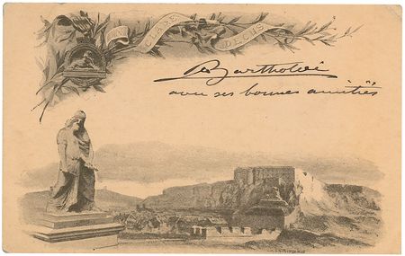 Lot #421 Frederic Bartholdi Signature - Image 2