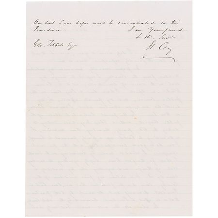 Lot #177 Henry Clay: In a blistering letter, Clay fumes about newly-elected President Harrison: ?It is unlike any prior condition of the country, since it is the first time that we have had a President disowning and disowned by both parties? - Image 2