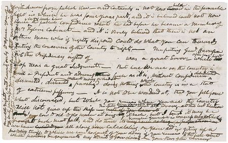 Lot #177 Henry Clay: In a blistering letter, Clay fumes about newly-elected President Harrison: ?It is unlike any prior condition of the country, since it is the first time that we have had a President disowning and disowned by both parties? - Image 4