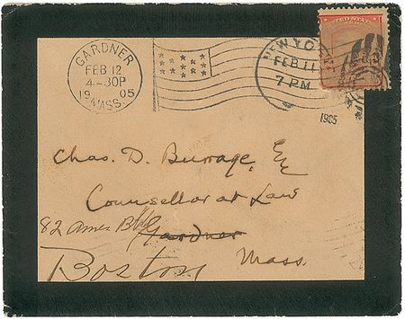 Lot #437 Samuel L. Clemens: Clemens responds to a letter sent 11 years earlier that only reached him the night before - Image 3