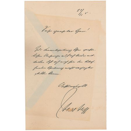 Lot #222 Jacobus Henricus van ‘t Hoff Handwritten Letter Signed - Image 1