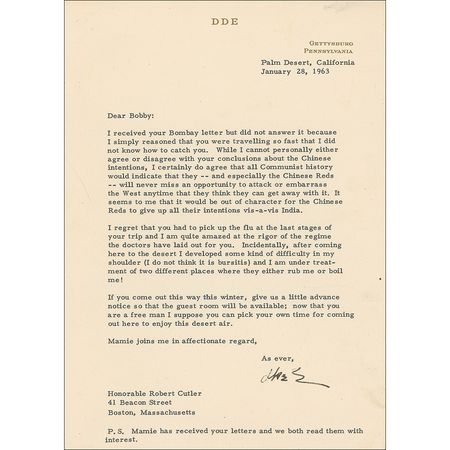 Lot #22 Dwight D. Eisenhower: On the heels of the