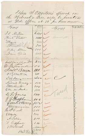 Lot #303 William M. ‘Boss’ Tweed - Image 1