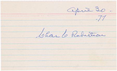 Lot #1468 Charlie Robertson Signatures - Image 2