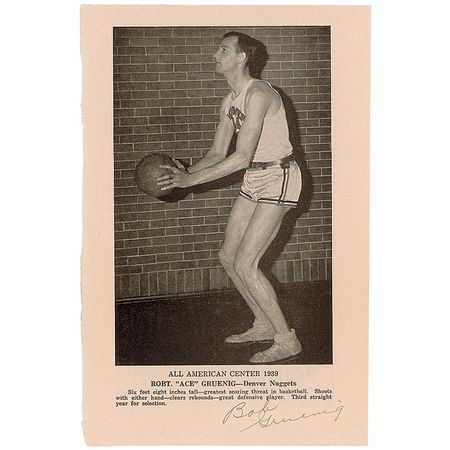 Lot #1449 Bob ?Ace? Gruenig and Jack McCracken Signed Photographs - Image 1