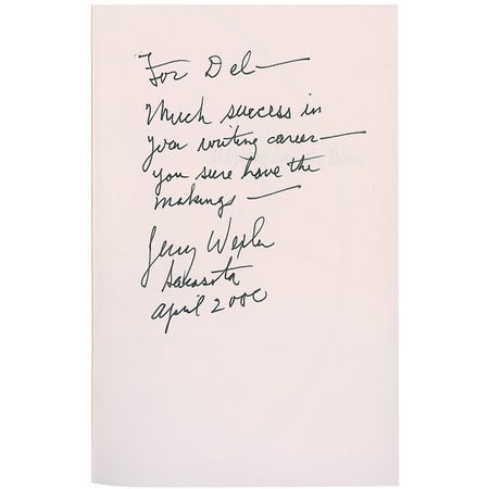 Lot #775 Jerry Wexler - Image 1