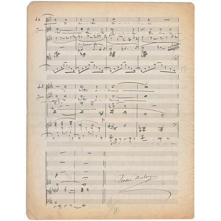 Lot #634 Nadia Boulanger: Lengthy musical manuscript by the renowned composer and lifelong teacher - Image 1