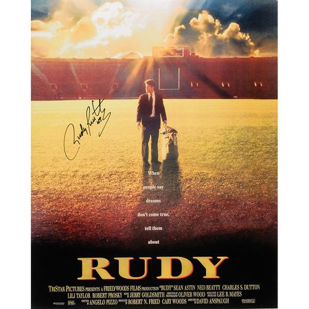 Lot #1594 Dan ‘Rudy’ Ruettiger Signed Photographs - Image 1