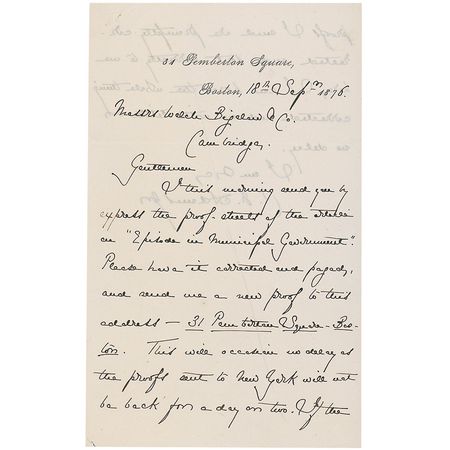 Lot #127 Charles Francis Adams, Jr - Image 1