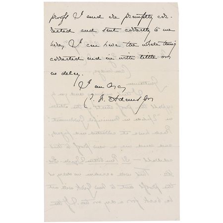 Lot #127 Charles Francis Adams, Jr - Image 2