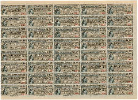 Lot #260 J. Pierpont Morgan: Elaborate Railroad bond signed by J. P. Morgan - Image 3