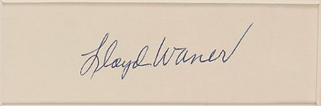 Lot #1570 Lloyd Waner Signature - Image 2