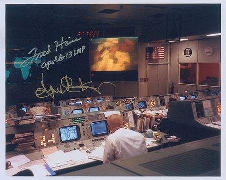 Lot #398 Apollo 13: Haise and Kranz Signed Photographs - Image 1