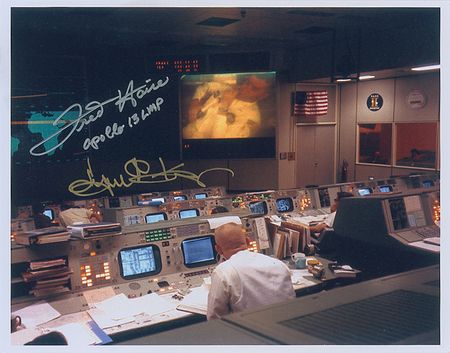 Lot #398 Apollo 13: Haise and Kranz Signed Photographs - Image 2
