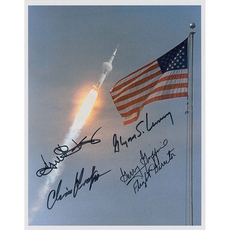 Lot #451 NASA Flight Controllers Signed Photographs - Image 2