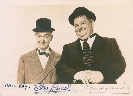 Lot #1050 Laurel and Hardy Signed Photograph - Image 1