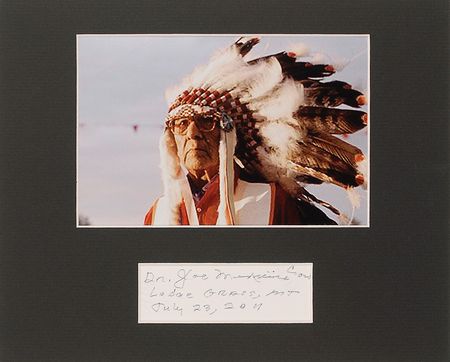 Lot #322 Chief Joseph Medicine Crow Signature - Image 1