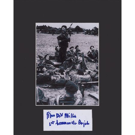 Lot #327 D-Day: Bill Millin Signature - Image 1