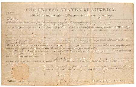 Lot #4 John Quincy Adams Signed Document