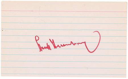 Lot #1572 Hank Greenberg Signatures - Image 1