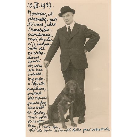 Lot #501 Tristan Dereme Handwritten Letter Signed - Image 1