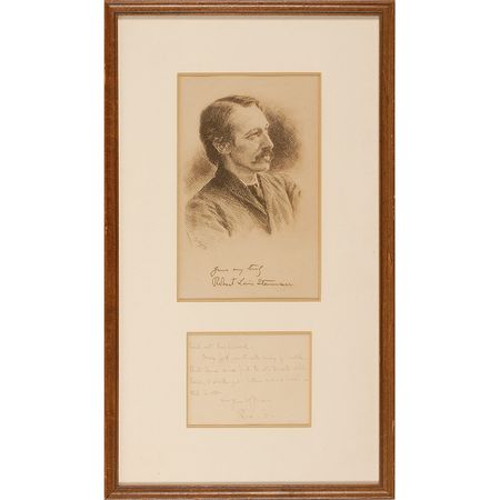 Lot #585 Robert Louis Stevenson: Author of the classic Treasure Island - Image 1