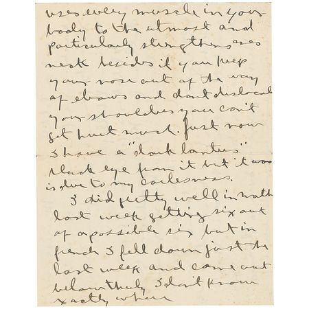Lot #365 George S. Patton: “The new preacher here is always preying that we be delivered from the evils of idleness. If he ever lived a day in barracks I guess he would have less fear of our going to hell by that road” - Image 2
