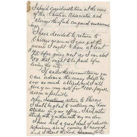 Lot #215 Charles Guiteau: Garfield’s assassin struggles financially - Image 3
