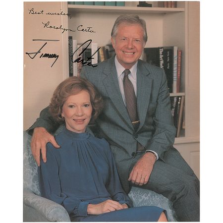 Lot #12 Jimmy and Rosalynn Carter Signed