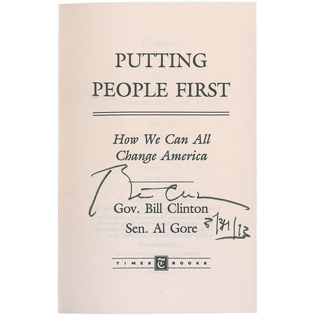 Lot #17 Bill Clinton Book