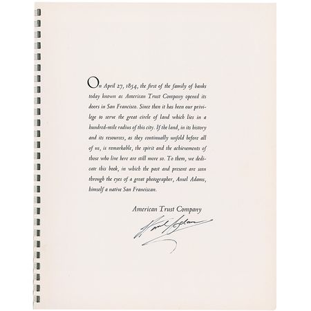 Lot #470 Ansel Adams Book - Image 1