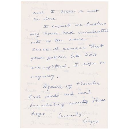Lot #10 George Bush: The newly appointed CIA Director laments: “I do regret a little being out of politics, but that is all overcome by the challenge of this tough but important new job” - Image 2