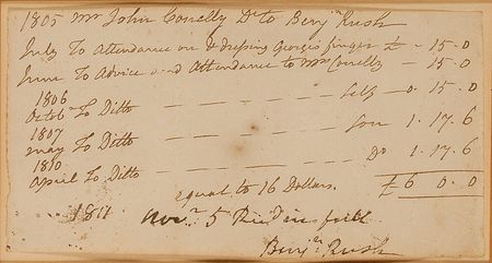 Lot #178 Declaration of Independence: Benjamin Rush Signed Document - Image 2