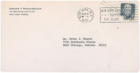 Lot #371 Eddie Rickenbacker Typed Letter Signed - Image 2
