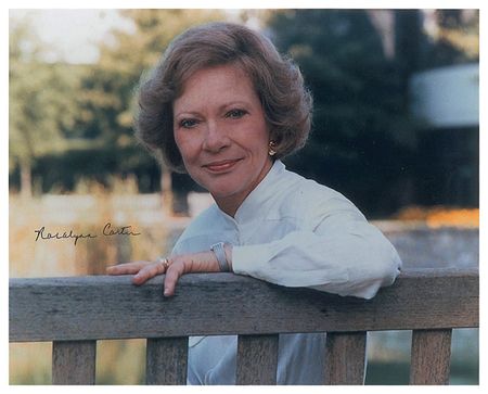 Lot #13 Jimmy and Rosalynn Carter Signed Photograph - Image 2
